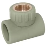 Тройник PP-R комбинированный серый Дн 32х3/4" ВР VALFEX 10127132Г