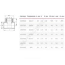 Тройник PP-R комбинированный серый Дн 32х3/4" ВР VALFEX 10127132Г