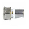 Муфта МП латунь никель пресс Дн 20х3/4" ВР ГОСТ 32415-2013 8002 Aquasfera 8002-04