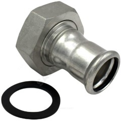 Муфта сталь нерж AISI 316L Дн 35х1 1/2" Ру16 пресс/нак/гайка Inoxpres RM 183035002