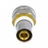 Муфта МП латунь никель пресс Дн 26х3/4" ВР ГОСТ 32415-2013 8002 Aquasfera 8002-05