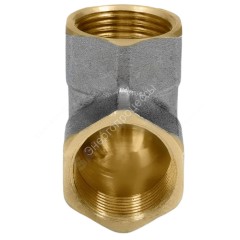 Угольник латунь никель Ду 15 (1/2") ВР/ВР 9001 ГОСТ 32585-2013 Aquasfera 9001-01