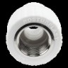 Муфта PP-R комбинированная белая Дн 25х3/4" ВР RTP (РосТурПласт) 10655