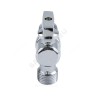 Кран шаровой латунный бытовой хром угловой 1041 G1/2"х3/4" Ру10 НР переходной бабочка без отражателя Aquasfera 1041-02