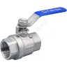 Кран шаровой нерж Ду 8 Ру63 ВР L=50мм полнопроходной Benarmo