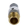 Муфта МП латунь никель пресс Дн 16х1/2" НР ГОСТ 32415-2013 8001 Aquasfera 8001-01