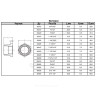 Футорка чугун Ду 25х15 (1"х1/2") НР/ВР Fittex PLUS