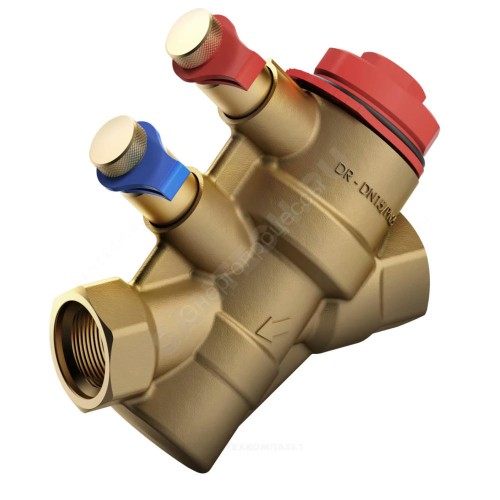 Клапан балансировочный автомат латунь Dynamic Ду 15 G1/2" Ру25 ВР без ниппелей BROEN 4360000H-000001