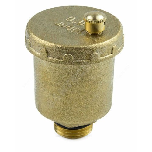 Воздухоотводчик автоматический латунь 5003 Ду 15 Ру10 G1/2" НР прямой Aquasfera 5003-01