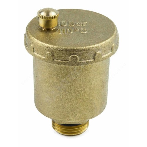 Воздухоотводчик автоматический латунь 5003 Ду 15 Ру10 G1/2" НР прямой Aquasfera 5003-01