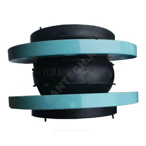 Компенсатор резиновый антивибрационный EPDM Ду 125 Ру10/16 фл с эпоксидным покрытием L=165мм сжатие/растяжение 20 мм/12 мм RMCX