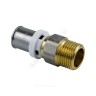 Муфта МП латунь никель пресс Дн 16х3/4" НР ГОСТ 32415-2013 8001 Aquasfera 8001-02