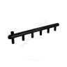 Коллектор сталь Ду 50 3/4" НР на 6 вых 3/4" НР м/о 100мм с бобышкой под импульсную трубку левое подключение Элит-Металл 4246-ст-имп