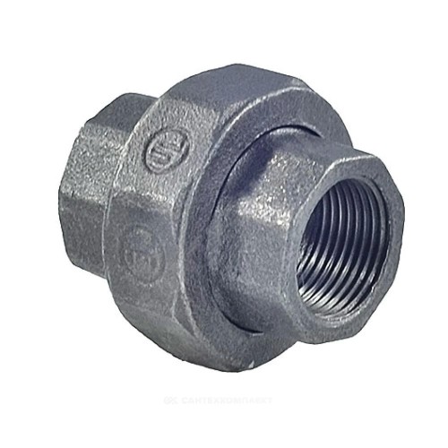 Соединитель прямой американка чугун Ду 20 (3/4") ВР/ВР конусный Fittex PLUS