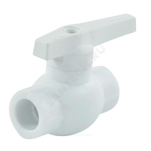Кран шаровой PP-R белый Дн 32 внутренняя пайка VALFEX 10144032