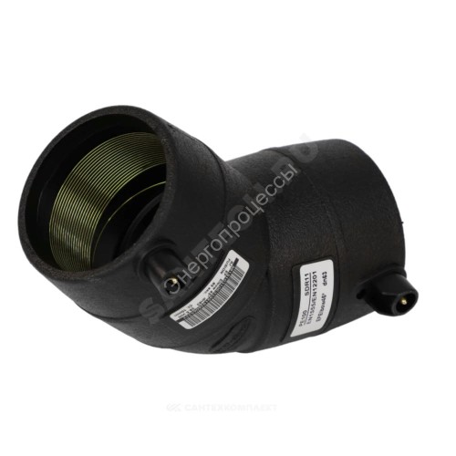 Отвод электросварной ПЭ100 Дн 63х45гр Ру16 SDR11 SMART JOINT EFL463A
