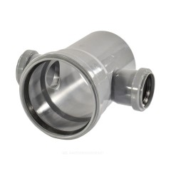 Крестовина PP-H 1-плоскостная серый Дн 110х50х50х87гр б/нап в/к VALFEX 27211550
