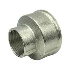 Муфта латунь никель переходная Ду 32х25 (1 1/4"х1") ВР/ВР SantechSystems