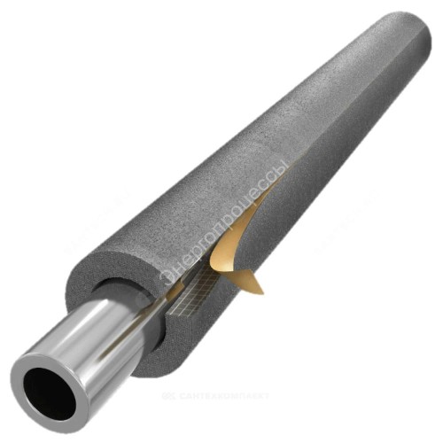 Трубка вспененный полиэтилен SUPER SK 76/20 L=2м Тмакс=95°C самоклеящаяся серый Energoflex EFXT076202SUSK