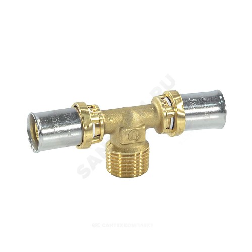 Тройник МП латунь пресс Дн 20х1/2"х20 НР RM153 Giacomini RM153Y037