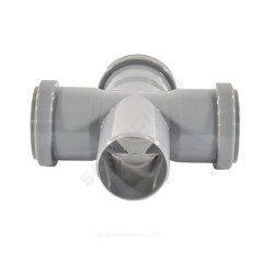 Крестовина PP-H 1-плоскостная серый Дн 110х110х110х87гр б/нап в/к VALFEX 27211110
