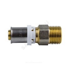 Муфта МП латунь никель пресс Дн 32х1 1/4" НР ГОСТ 32415-2013 8001 Aquasfera 8001-08