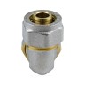 Угольник МП латунь никель обжим Дн 16х90гр ГОСТ 32415-2013 7005 Aquasfera 7005-01