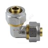 Угольник МП латунь никель обжим Дн 16х90гр ГОСТ 32415-2013 7005 Aquasfera 7005-01
