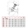 Клапан балансировочный чугун RC 4240 Ду 125 Ру16 фл Tecofi RC4240-0125
