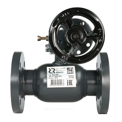 Кран шаровой сталь Jip-R Premium FF Ду 400 Ру16 фл с редуктором Ридан 065N0276GR