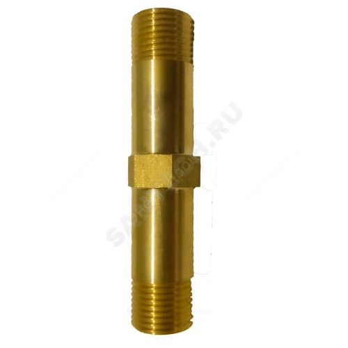 Удлинитель латунь Ду 15 (1/2") L=100мм НР Апогей 312051