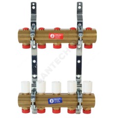 Группа коллекторная латунь 1" ВР/ВР 12 вых 3/4" НР под евроконус R553D Giacomini R553ZY052