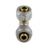 Угольник МП латунь никель обжим Дн 26х90гр ГОСТ 32415-2013 7005 Aquasfera 7005-03