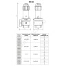 Клапан предохранительный пружинный угловой латунь R140 Ду 20х20 ВР G3/4"хG3/4" Рср=4бар 110С Giacomini R140Y026