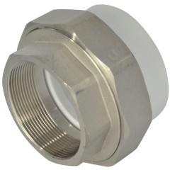 Муфта PP-R комбинированная разъемная белая Дн 75х2 1/2" ВР VALFEX 11155212