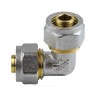 Угольник МП латунь никель обжим Дн 32х90гр ГОСТ 32415-2013 7005 Aquasfera 7005-04