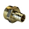 Муфта для PE-X труб радиальная латунь Дн 20х3/4" НР РОС