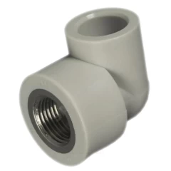 Угольник PP-R комбинированный серый Дн 20х1/2" ВР для PP-R RTP (РосТурПласт) 11038