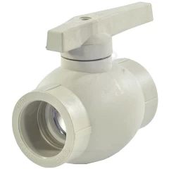 Кран шаровой PP-R серый Дн 25 внутренняя пайка VALFEX 10144025Г
