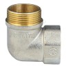Угольник латунь никель реборда Ду 50 (2") ВР/НР 9006 ГОСТ 32585-2013 Aquasfera 9006-06