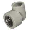 Угольник PP-R комбинированный серый Дн 25х3/4" ВР для PP-R RTP (РосТурПласт) 11041