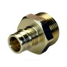 Муфта для PE-X труб радиальная латунь Дн 40х1 1/2" НР РОС GX107ACY077