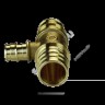 Тройник для PE-X труб радиальный латунь Дн 25х25х20 переходной GX151 Giacomini GX151Y027
