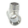 Тройник латунь никель переходной Ду 20х15х20 (3/4"х1/2"х3/4") ВР/НР/ВР VALFEX VF.132.N.034.012.034