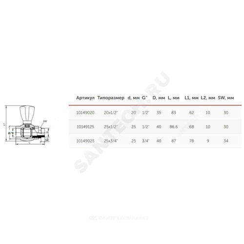 Кран шаровой PP-R серый Дн 25х3/4" НР прямой для радиатора VALFEX 10149025Г