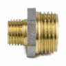 Ниппель латунь никель переходной Ду 15х8 (1/2"х1/4") НР 9023 ГОСТ 32585-2013 Aquasfera 9023-01