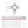 Клапан смесительный термостатический седельный латунь R156-2 Ду 32 Ру10 1 1/4" НР Kvs=5.8м3/ч Tн=30-65C Tmax=85С с защитой от ожога Giacomini R156Y226