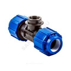 Тройник компрессионный ПЭ Дн 25х1/2"х25 ВР ТПК-АКВА 52251225