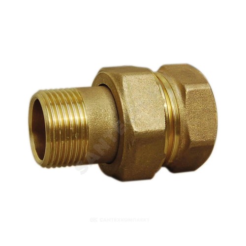 Соединитель латунь американка Ду 15 (1/2") прямой ВР/НР R18 Giacomini R18Y003
