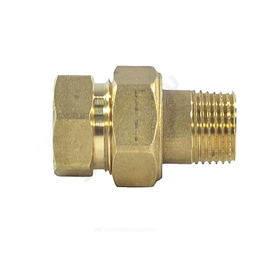Соединитель латунь американка Ду 20 (3/4") прямой ВР/НР R18 Giacomini R18Y004